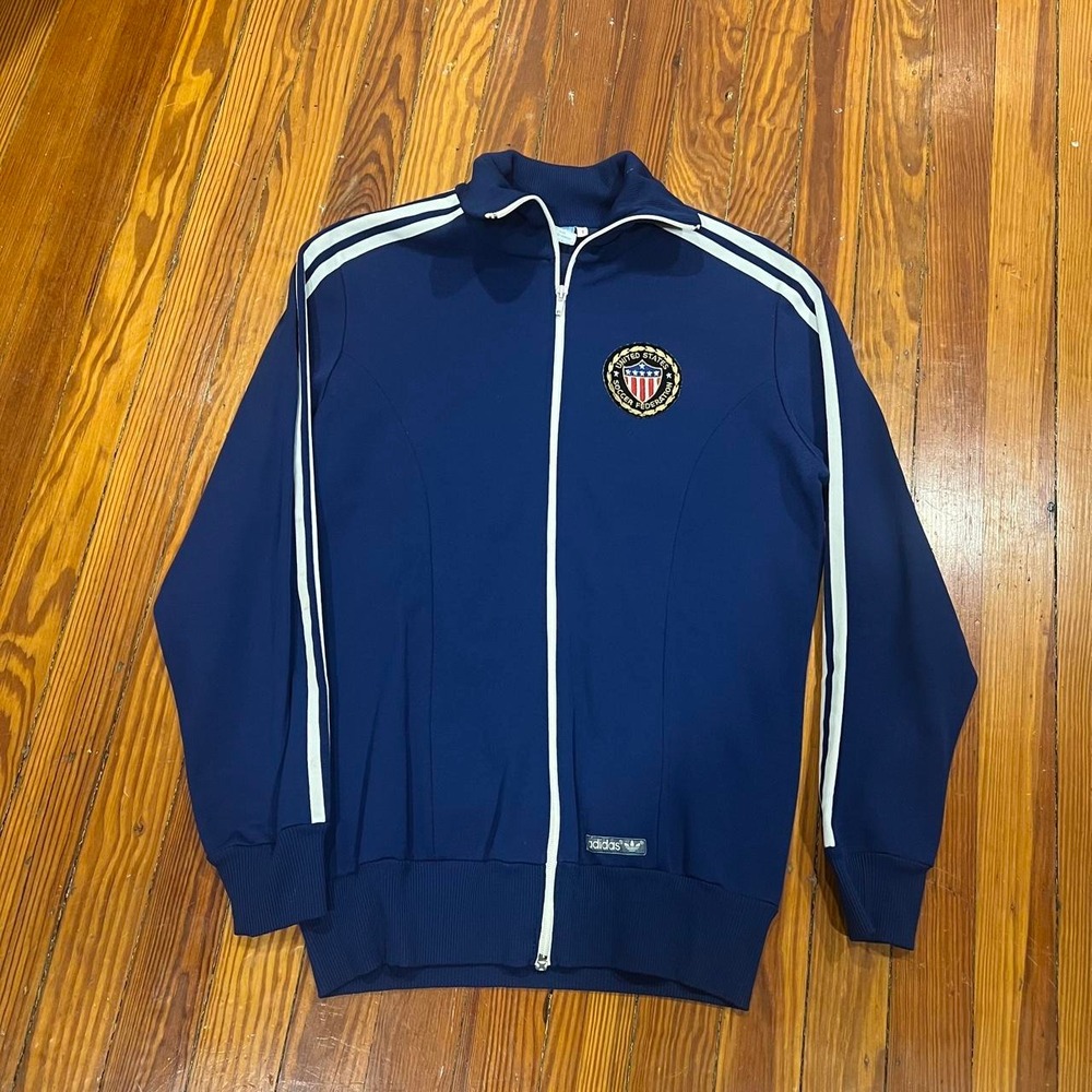 1970s Adidas USA Anthem Soccer Track Jacket size L